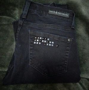 Rock & Republic "Berlin" black skinny jeans 4M